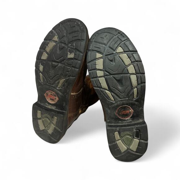 Justin Boots WK4655 Men's Stampede Collection Work Size 9.5 D Used Embroidered - Picture 4 of 8